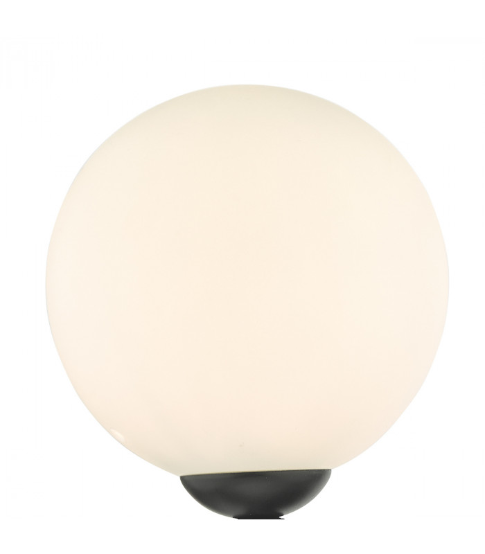 Wall Light Matt Black With Opal Glass, 1x G9