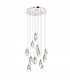 Cluster Pendant Light Polished Chrome & Crystal, 12x G4