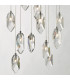 Cluster Pendant Light Polished Chrome & Crystal, 12x G4