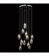 Cluster Pendant Light Polished Chrome & Crystal, 12x G4