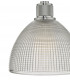 Dome Pendant Light Chrome And Clear Glass, 1x E27