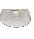 Dome Pendant Light Chrome And Clear Glass, 1x E27