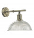 Wall Light Antique Brass & Glass