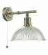 Wall Light Antique Brass & Glass