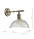 Wall Light Antique Brass & Glass