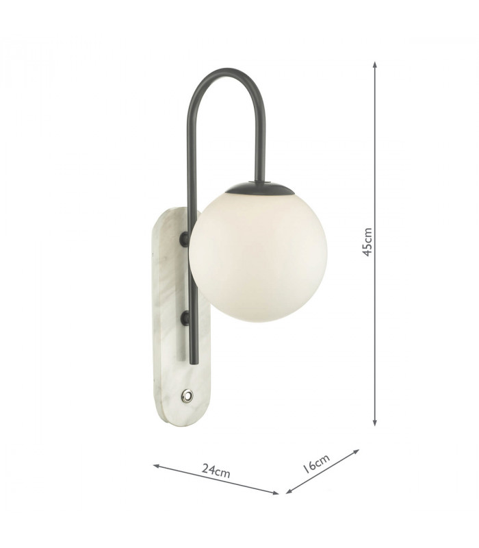 Wall Light Grey & Marble IP44