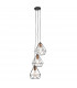 Cluster Pendant Light Black & Copper, 3x E27