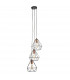 Cluster Pendant Light Black & Copper, 3x E27