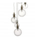 Cluster Pendant Light Brass & Glass, 10x G4