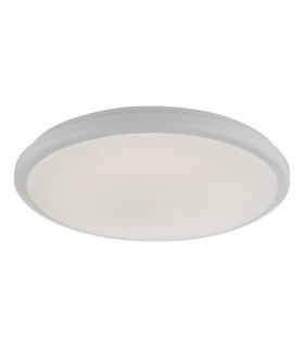 Flush Ceiling Light White Acrylic Medium IP44 LED