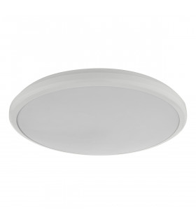 Flush Ceiling Light White Acrylic Medium IP44 LED
