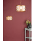 Cylindrical Pendant Light Gold & Ivory, 3x E27