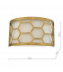 Flush Ceiling Light Wall Light Gold & Ivory, 1x E27