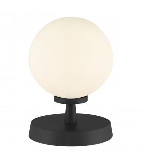Touch Table Lamp Matt Black With Opal Glass