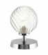 Touch Table Lamp Polished Chrome With Twisted Glass