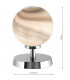 Touch Table Lamp Polished Chrome With Planet Glass