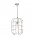Wire Frame Pendant Light Satin Nickel, 1x E27