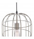Wire Frame Pendant Light Satin Nickel, 1x E27