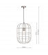 Wire Frame Pendant Light Satin Nickel, 1x E27