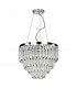 Pendant Light Polished Chrome Glass, 5x G9