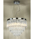 Pendant Light Polished Chrome Glass, 5x G9