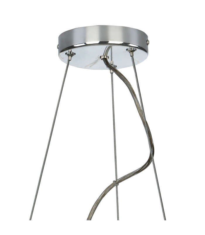 Pendant Light Polished Chrome Glass, 5x G9