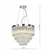 Pendant Light Polished Chrome Glass, 5x G9