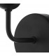 Wall Light Matt Black Smoked Glass, 1x G9