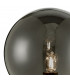 Wall Light Matt Black Smoked Glass, 1x G9
