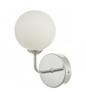 Wall Light Polished Chrome Opal Glass, 1x G9