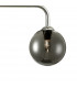 Straight Bar Pendant Light Polished Chrome Smoked Glass, 3x G9