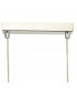 Straight Bar Pendant Light Polished Chrome Opal Glass, 3x G9