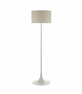 Floor Lamp Grey With Round Shade