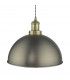 Dome Pendant Light Antique Chrome Antique Brass