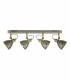 Spotlight Bar Spotlight Antique Chrome Antique Brass, 4x E14