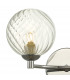 Wall Light Polished Chrome Twisted Glass, 2x G9