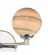Wall Light Polished Chrome Swirl Glass, 2x G9