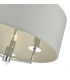 Cylindrical Pendant Light Polished Chrome & Grey, 3x E14