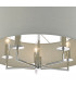 Cylindrical Pendant Light Polished Chrome & Grey, 5x E14