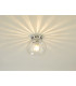 Flush Ceiling Light Polished Chrome Glass IP44