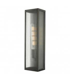 Lantern Wall Light Rubbed Bronze Large IP44