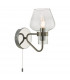 Wall Light Satin Chrome & Polished Chrome, 1x E14
