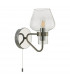 Wall Light Satin Chrome & Polished Chrome, 1x E14