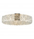 Flush Ceiling Light Polished Chrome & Crystal, 6x G9