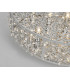 Flush Ceiling Light Polished Chrome & Crystal, 6x G9
