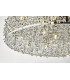 Flush Ceiling Light Polished Chrome & Crystal, 6x G9