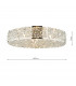 Flush Ceiling Light Polished Chrome & Crystal, 6x G9