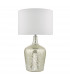 Table Lamp Silver Glass With Round Drum Shade