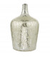 Table Lamp Silver Glass With Round Drum Shade