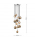 Cluster Pendant Light Polished Chrome Glass 2.5M, 12x G9